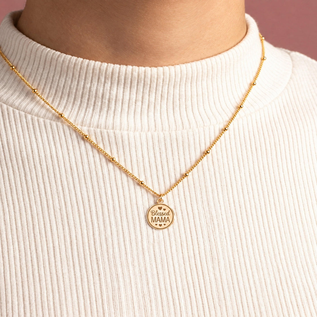 Blessed Mama Charm Necklace