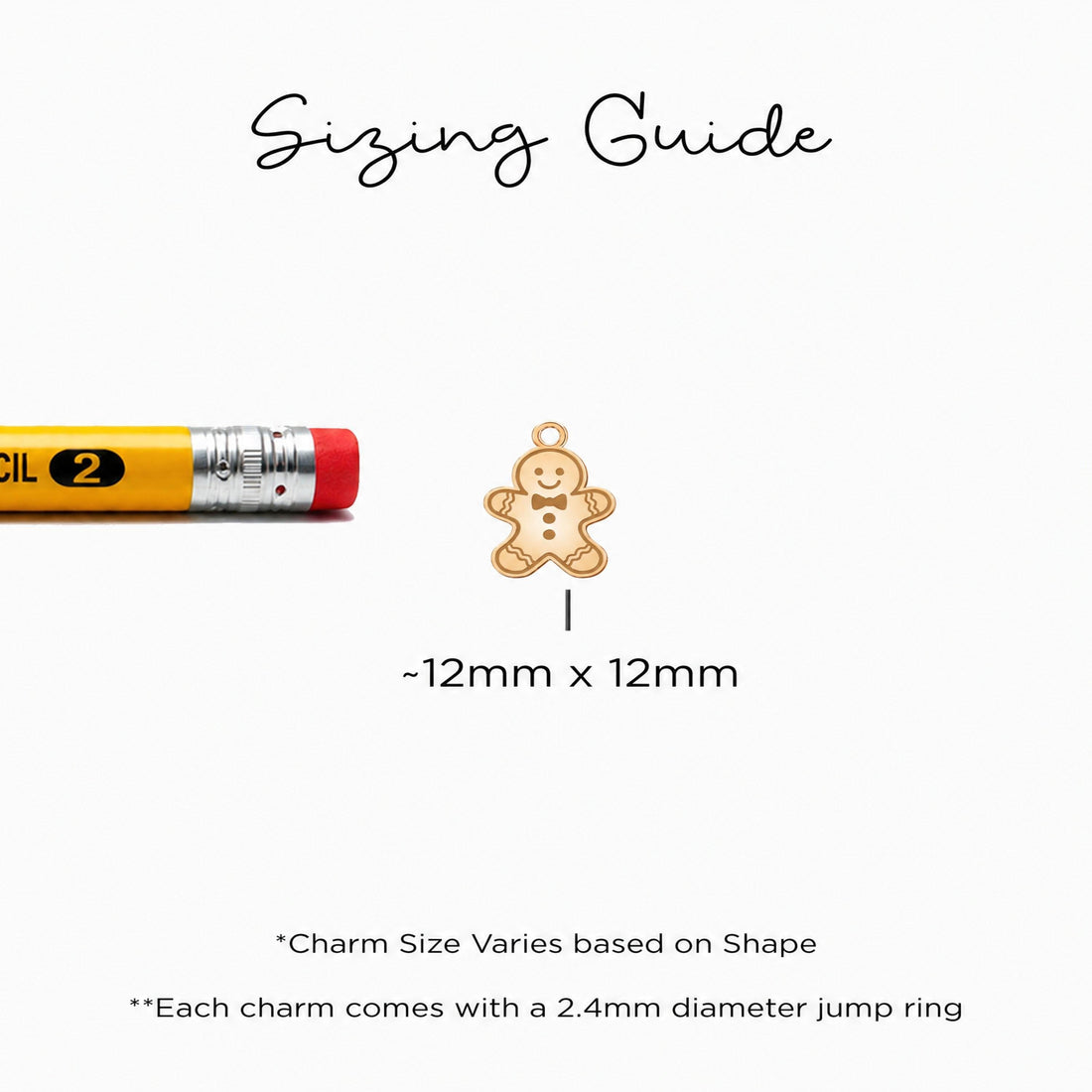 Gingerbread Man Charm Necklace