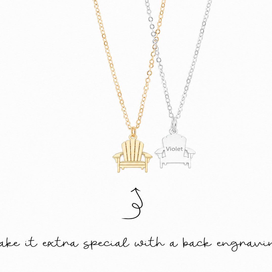 Adirondack Chair Charm Necklace