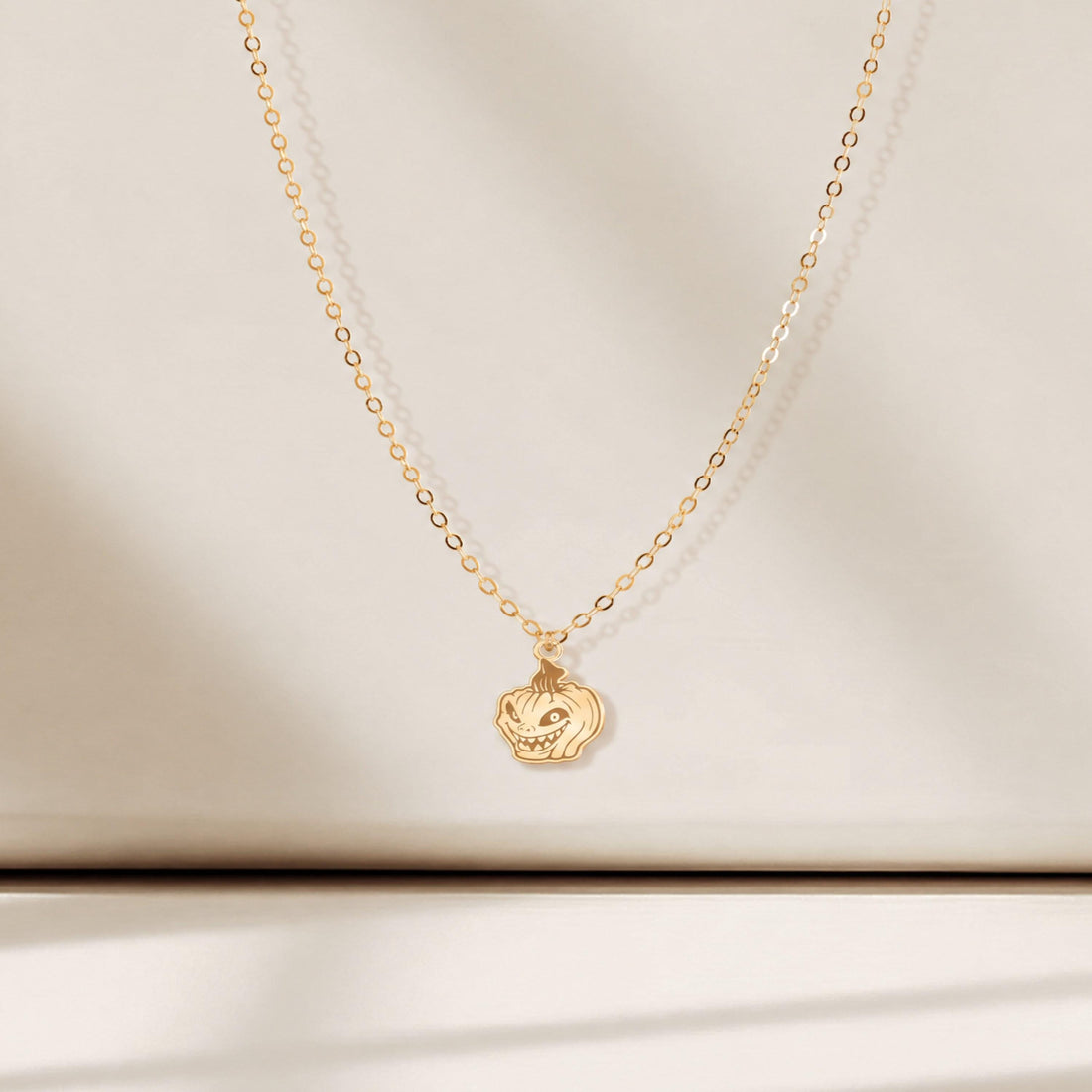 Jack O Lantern Charm Necklace
