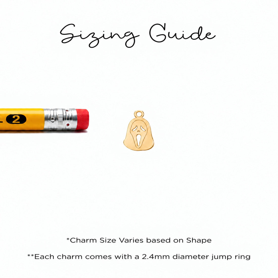 Ghostface Mask Charm Necklace