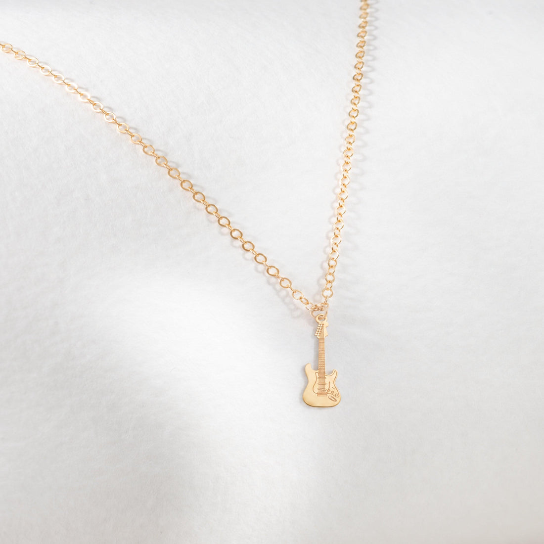 Electric Guitar Charm Necklace
