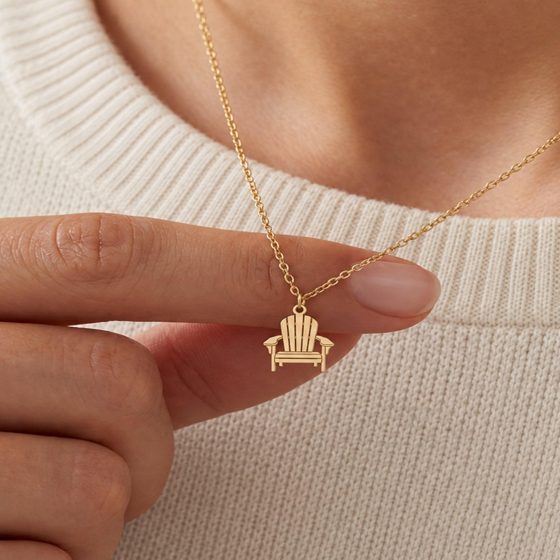 Adirondack Chair Charm Necklace