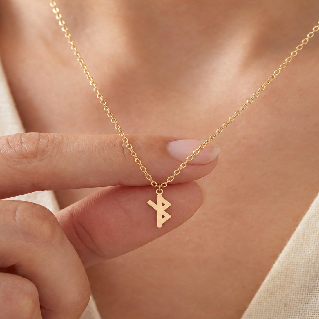 Health and Healing Rune Charm Necklace