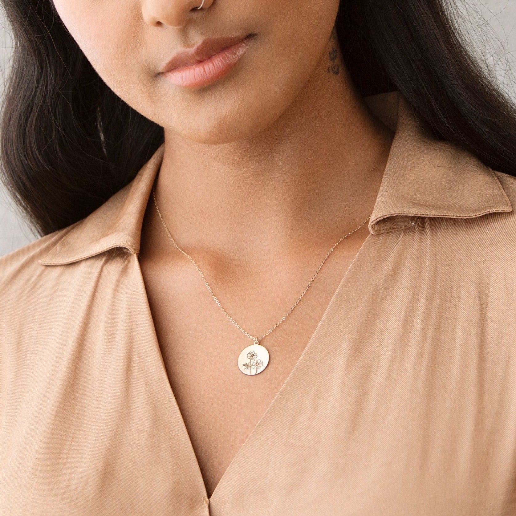 Birth Flower Necklace