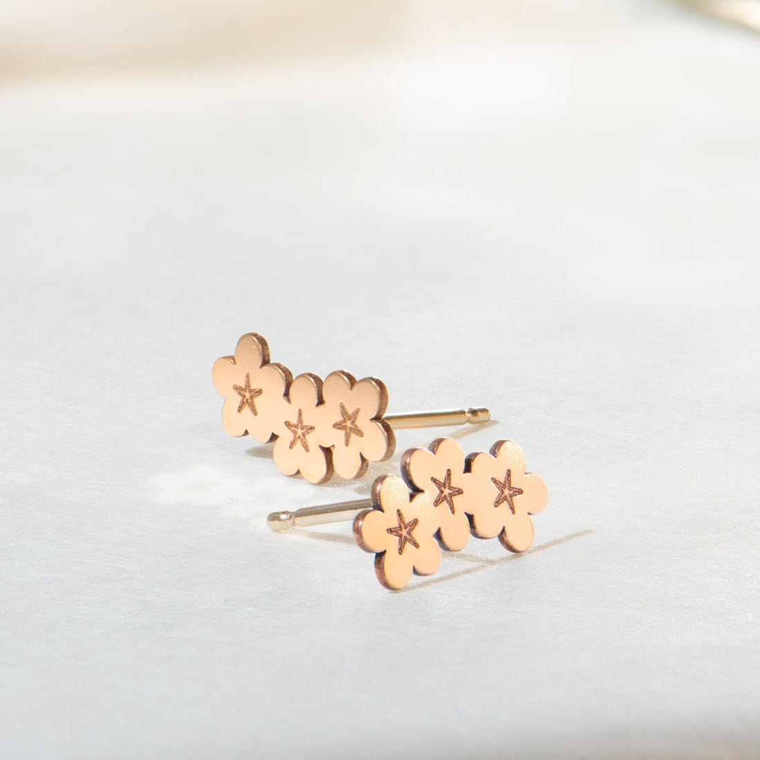 Cherry Blossom Stud Earrings