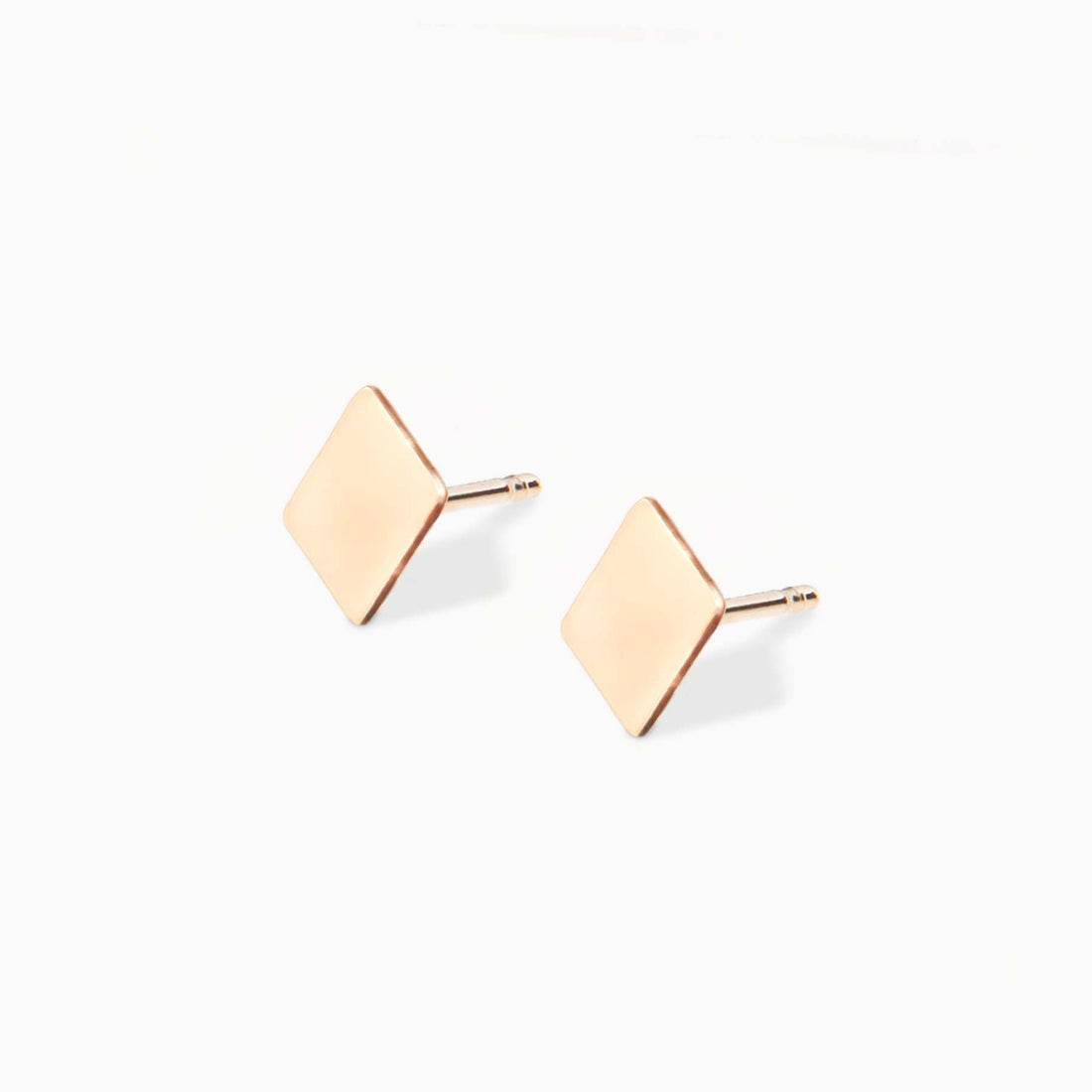 Gold Diamond Stud Earrings