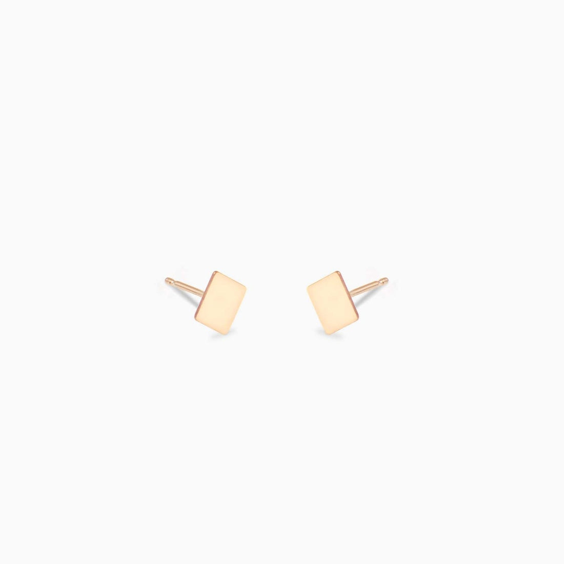 Gold Diamond Stud Earrings