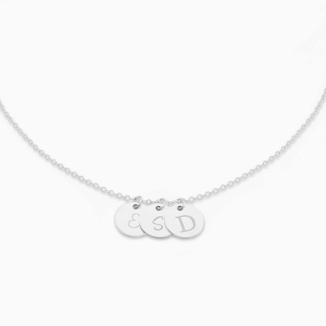 Letter Disc Necklace