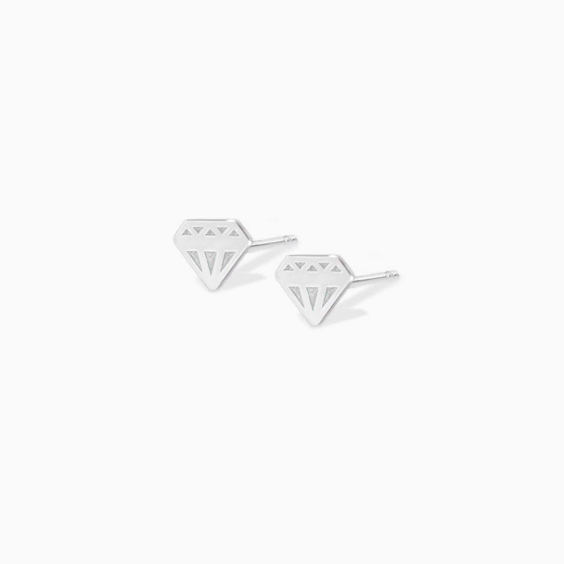 Gold Diamond Stud Earrings