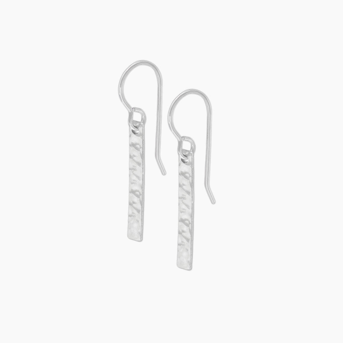 Hammered Bar Earrings