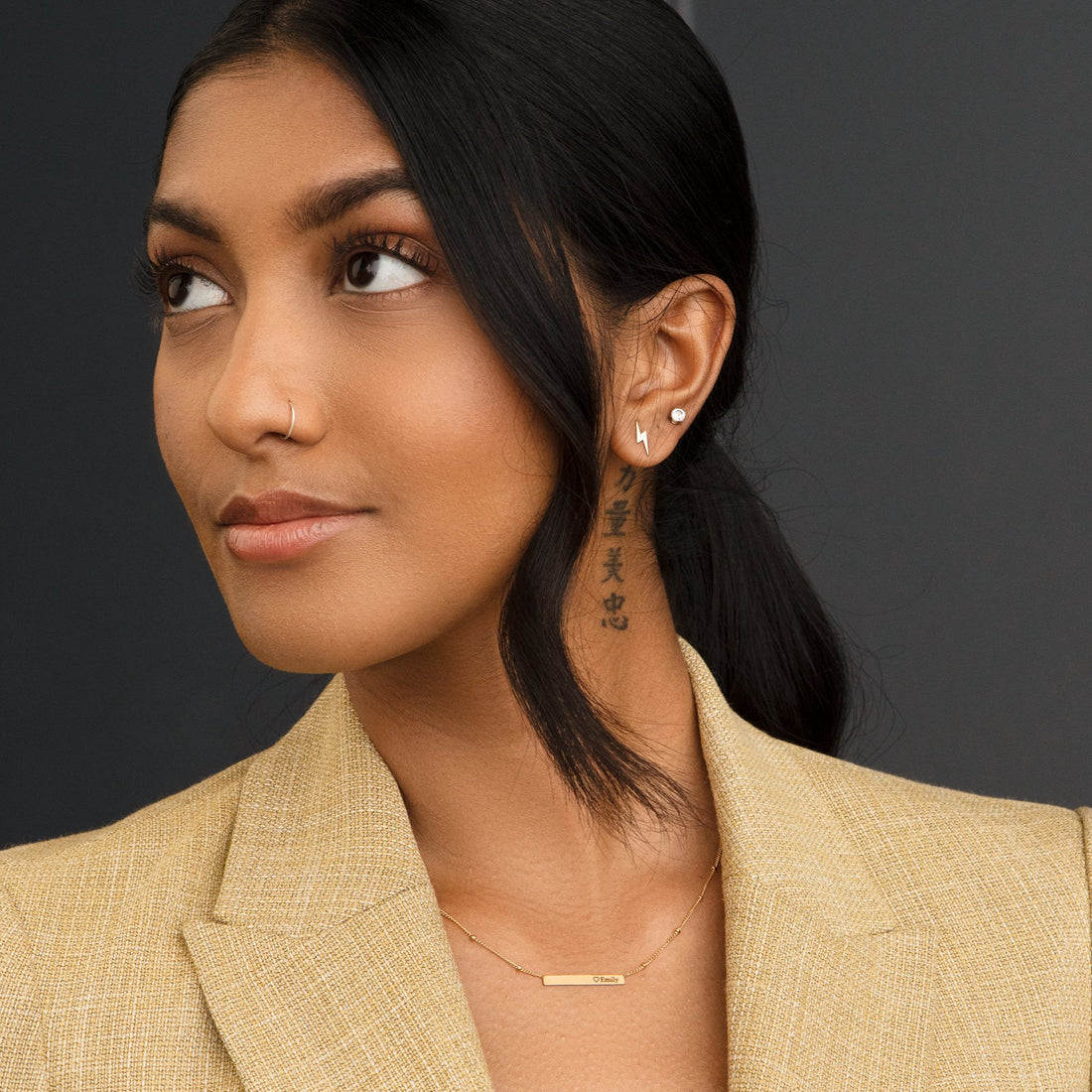Lightning Bolt Stud Earrings
