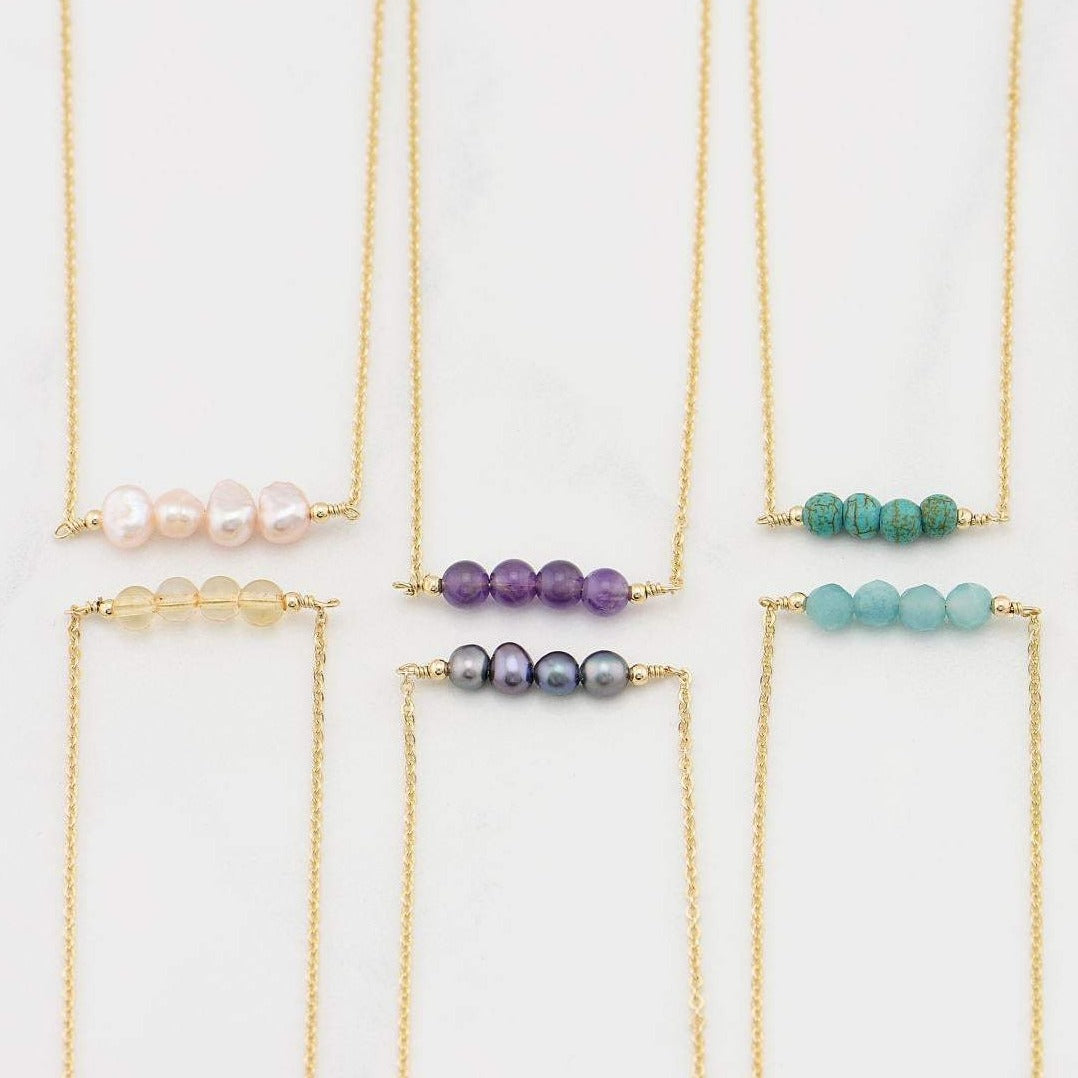 Gemstone Bead Necklace