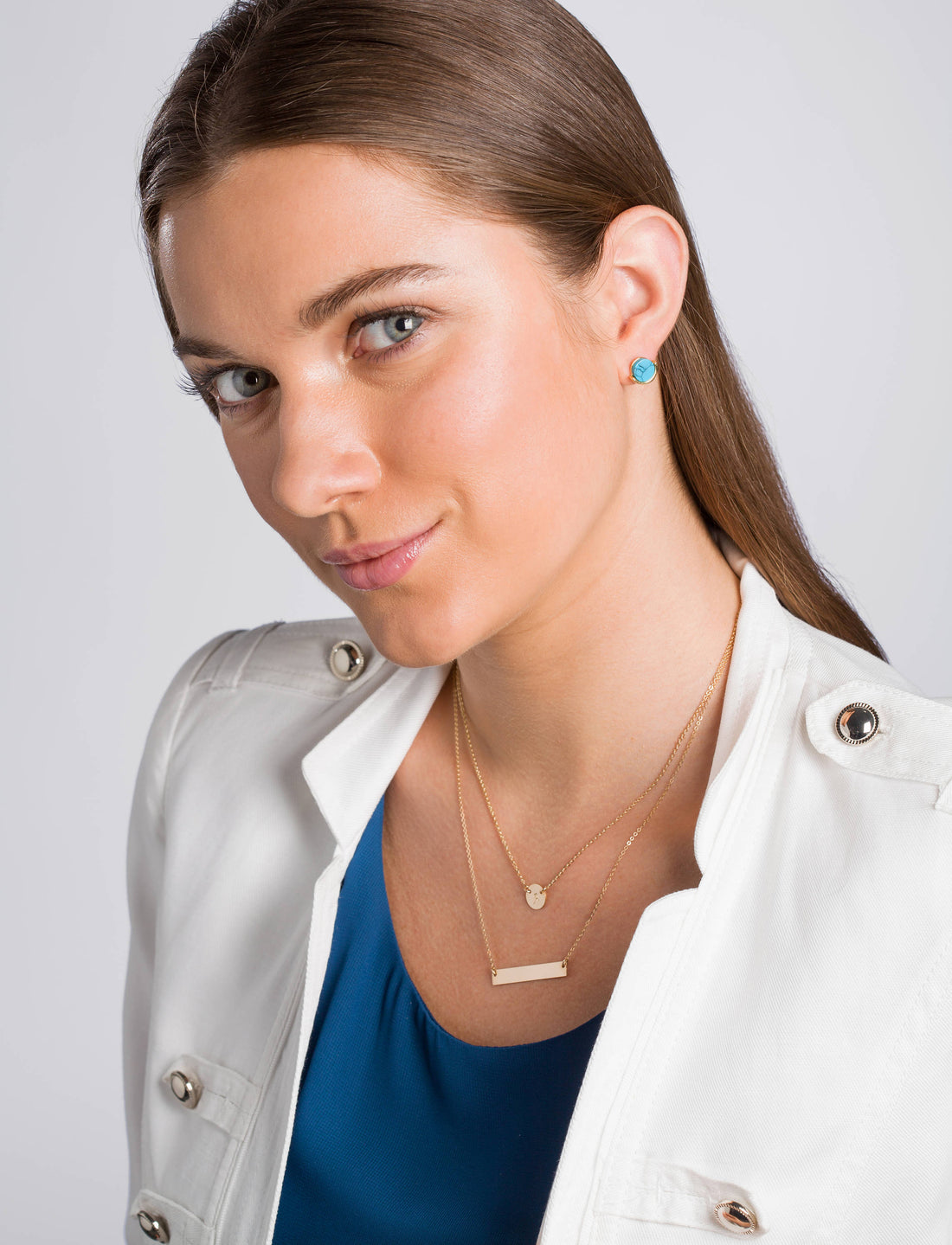 Initial Disc Necklace