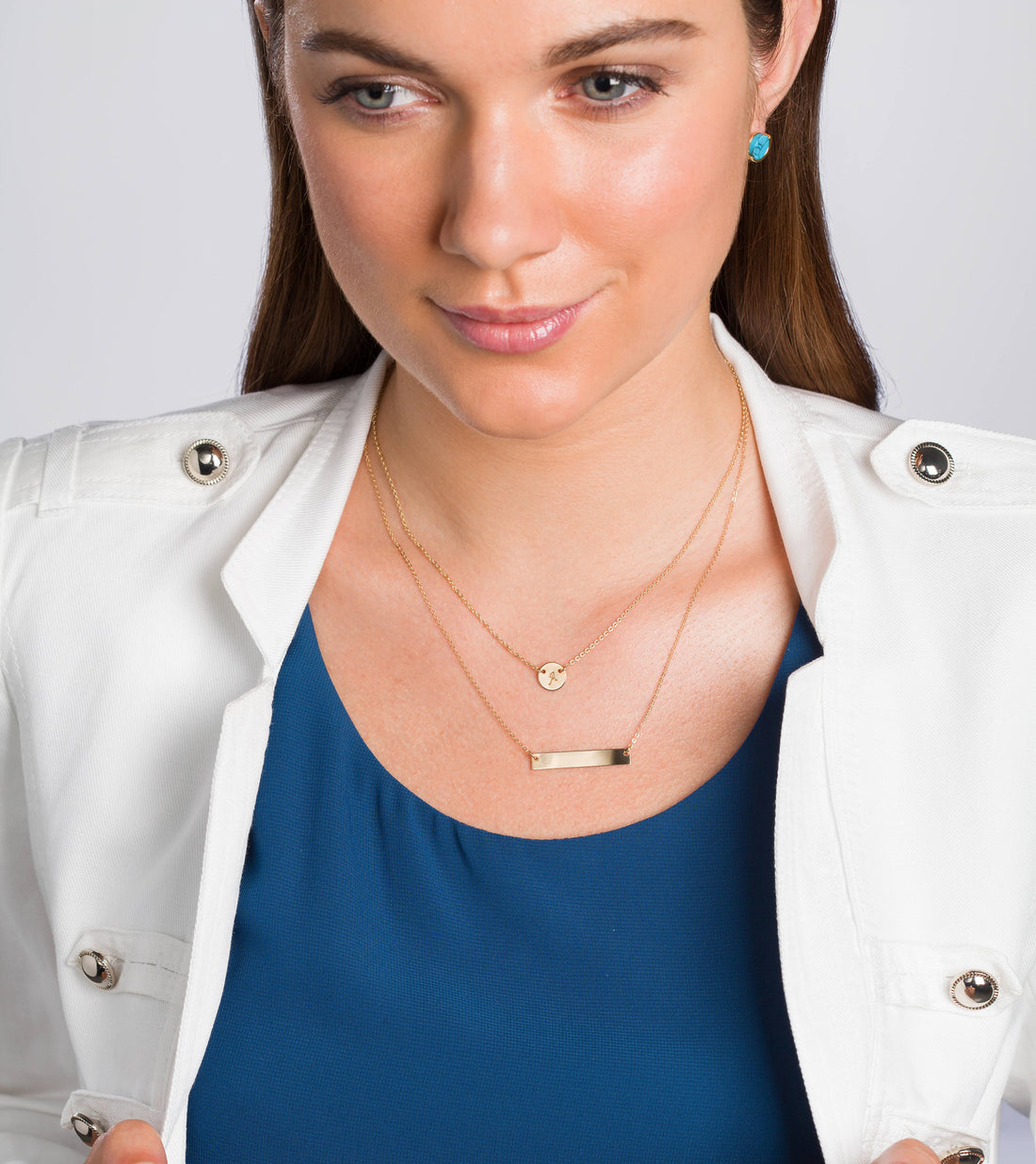 Initial Disc Necklace