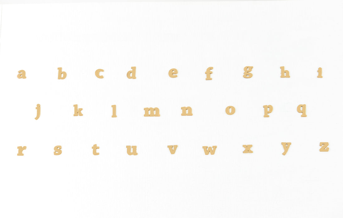 Lowercase Letter Stud Earrings
