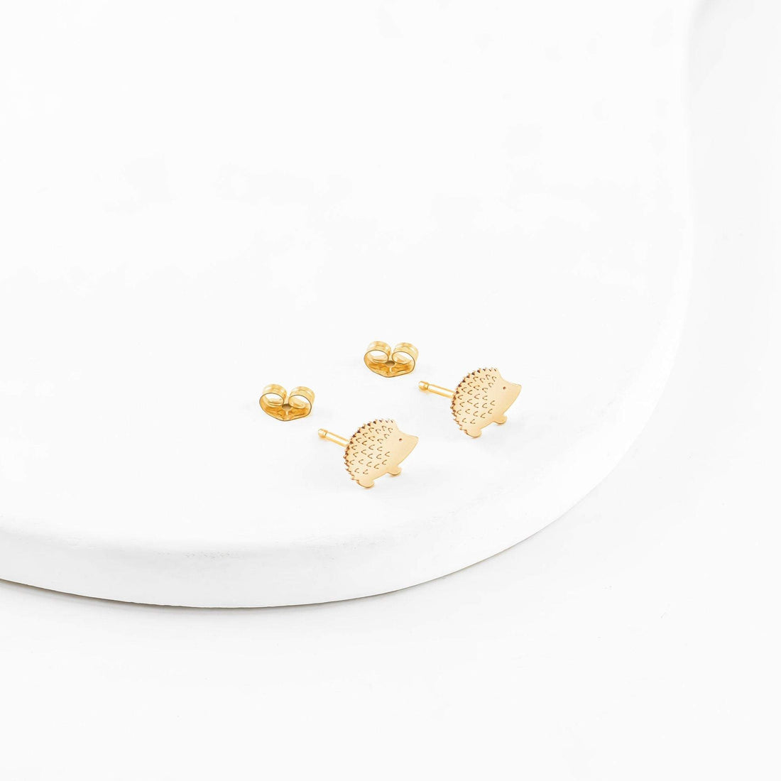 Hedgehog Spikey Stud Earrings