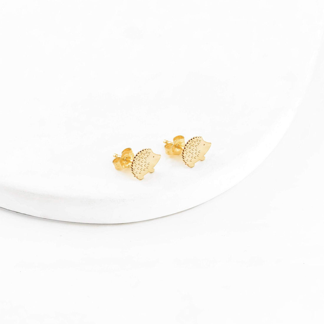 Hedgehog Spikey Stud Earrings