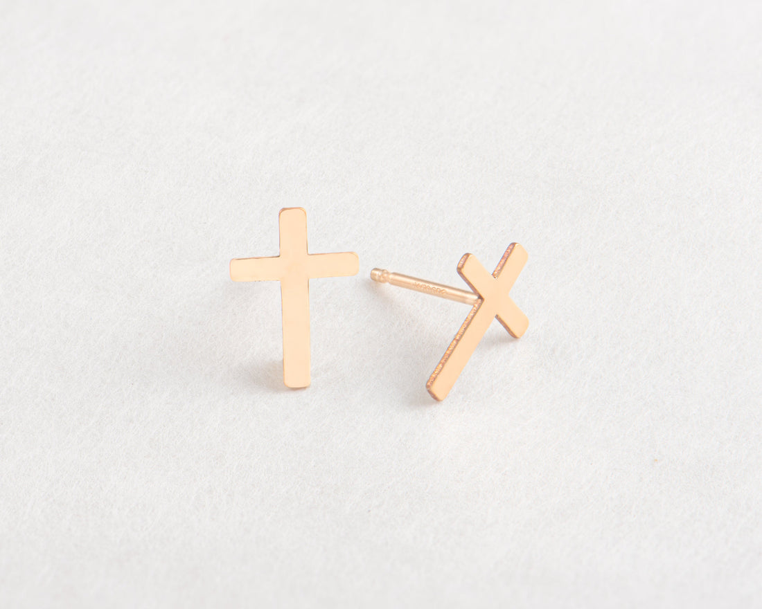 Cross Stud Earrings