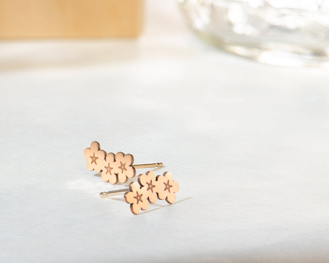 Blossom Flower Stud Earrings