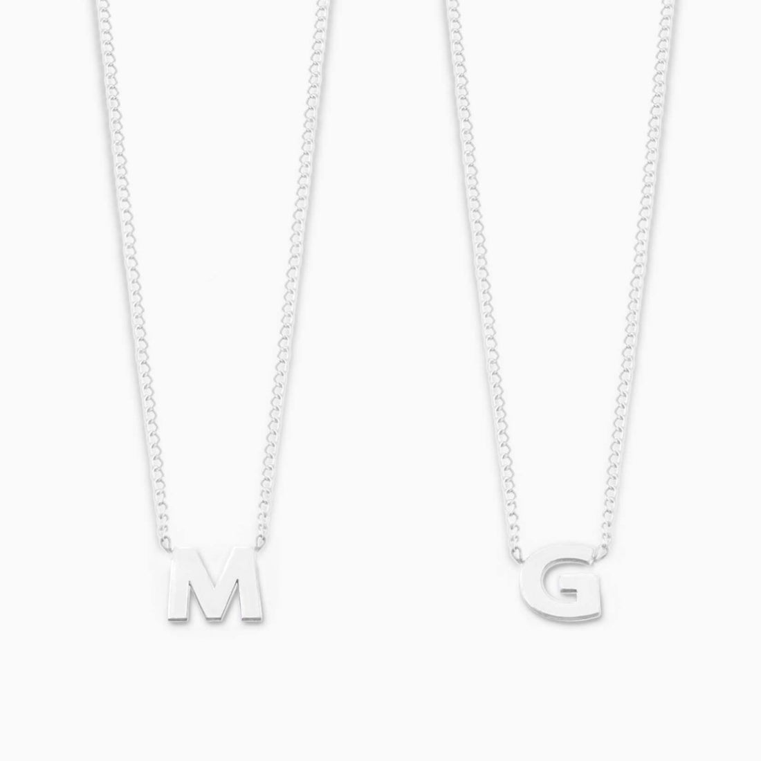 Gold Initial Pendant Necklace