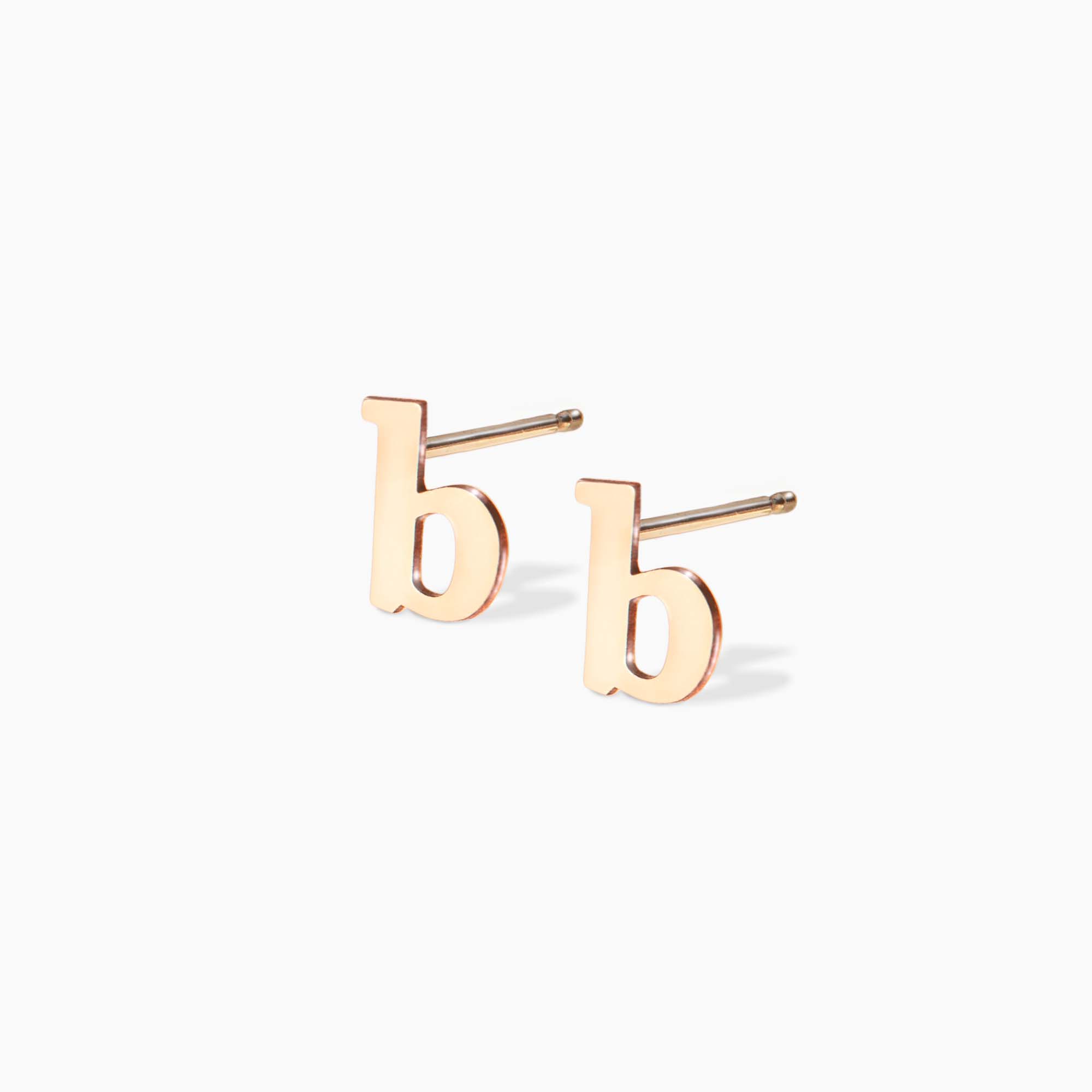 Lowercase Letter Stud Earrings