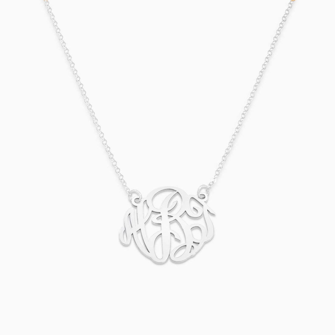 Script Monogram Initial Necklace