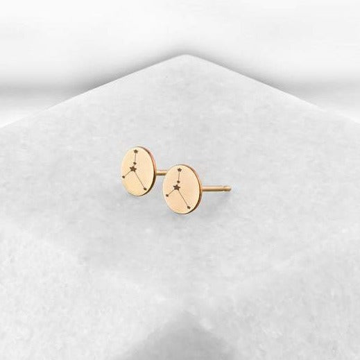 Zodiac Constellation Stud Earrings