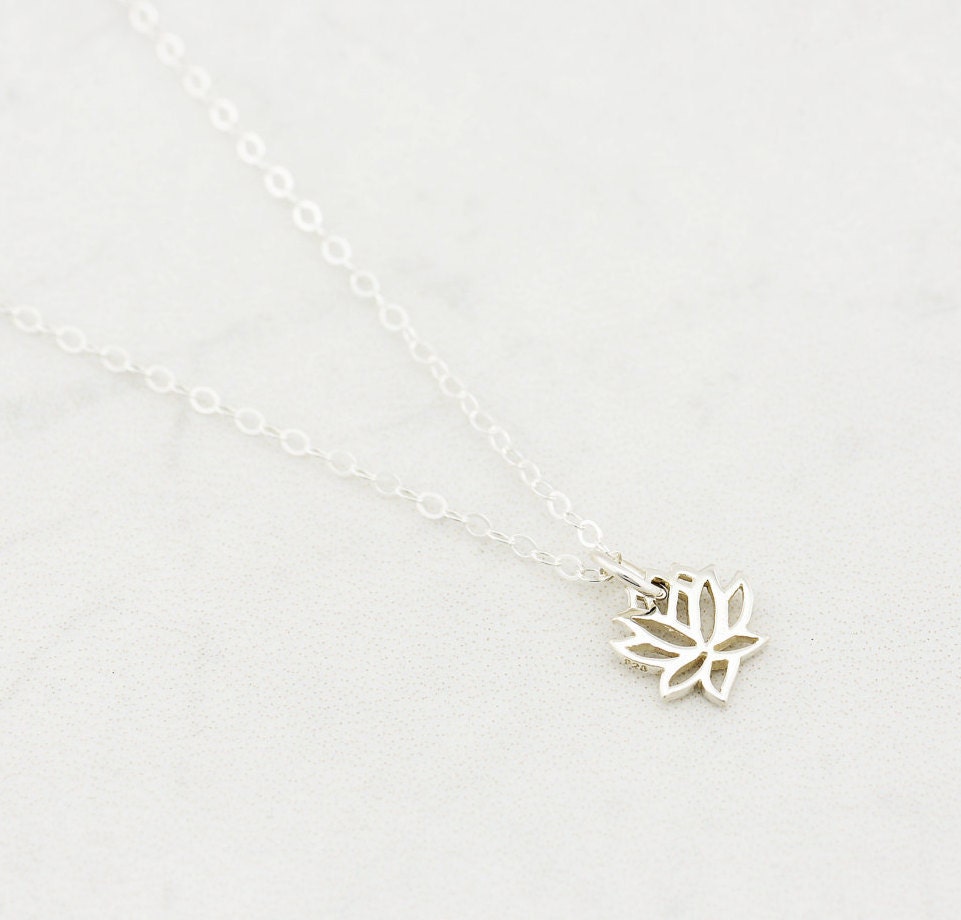 Lotus Charm Necklace