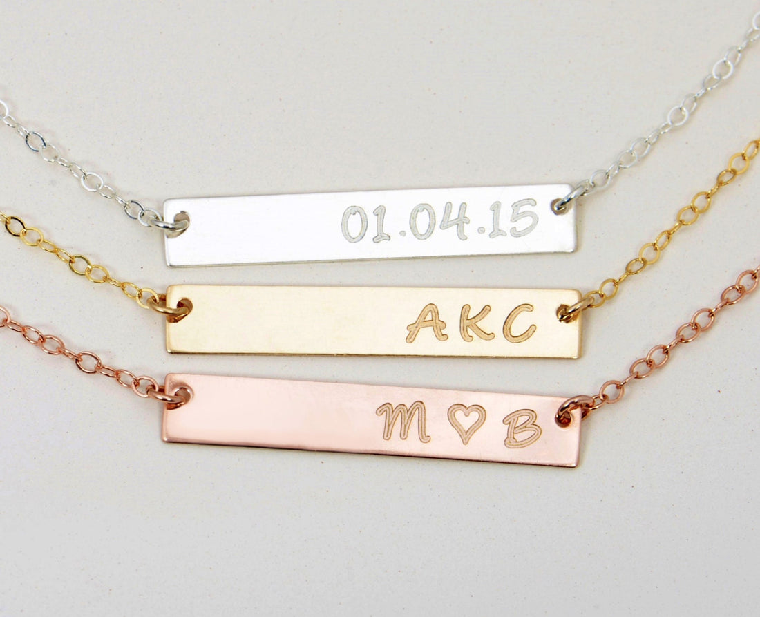 Gold Bar Necklace