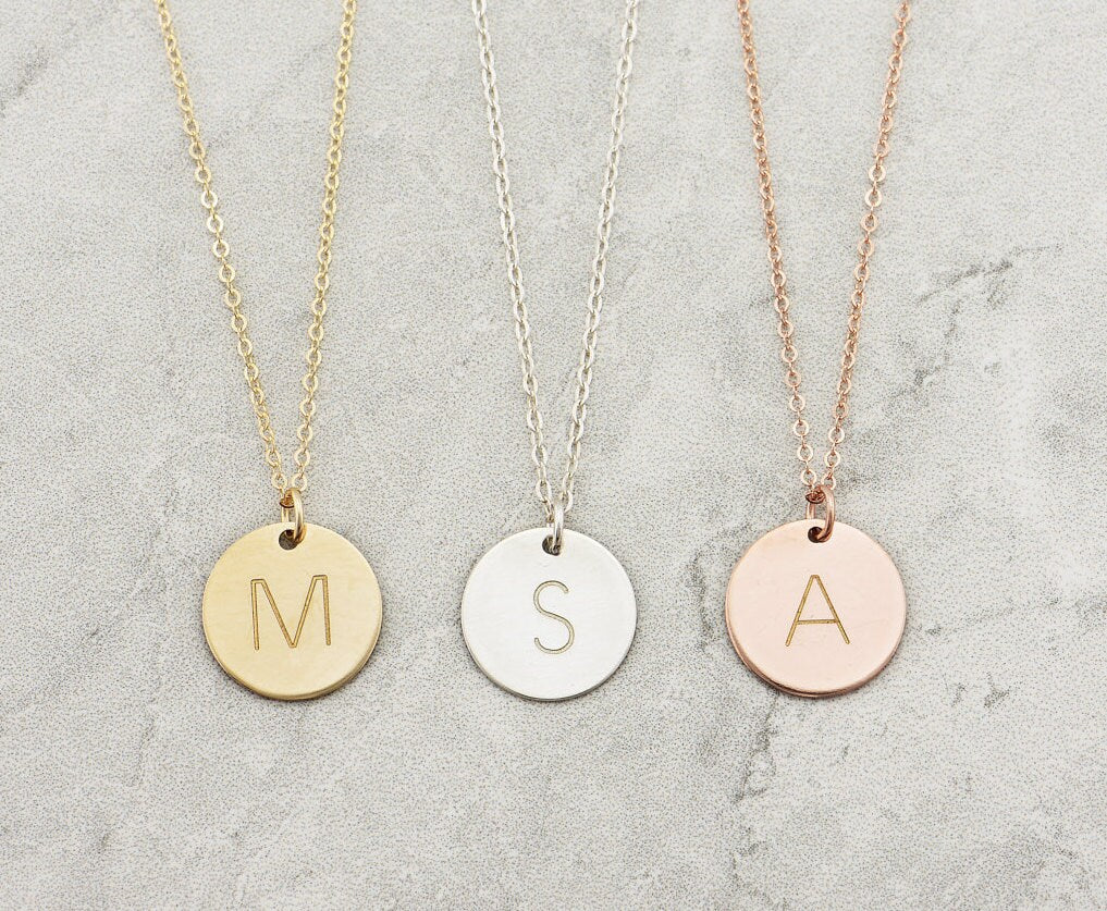 Gold Initial Disc