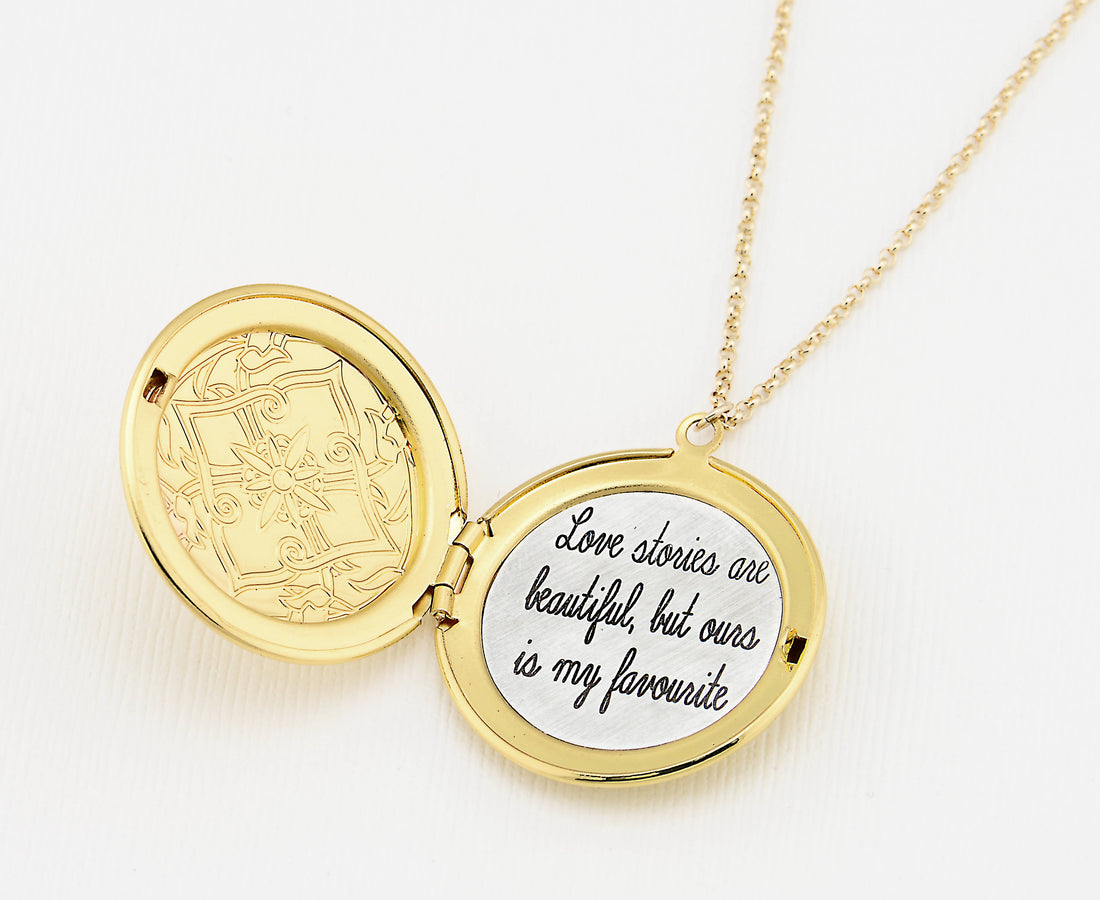 Gold Locket Necklace