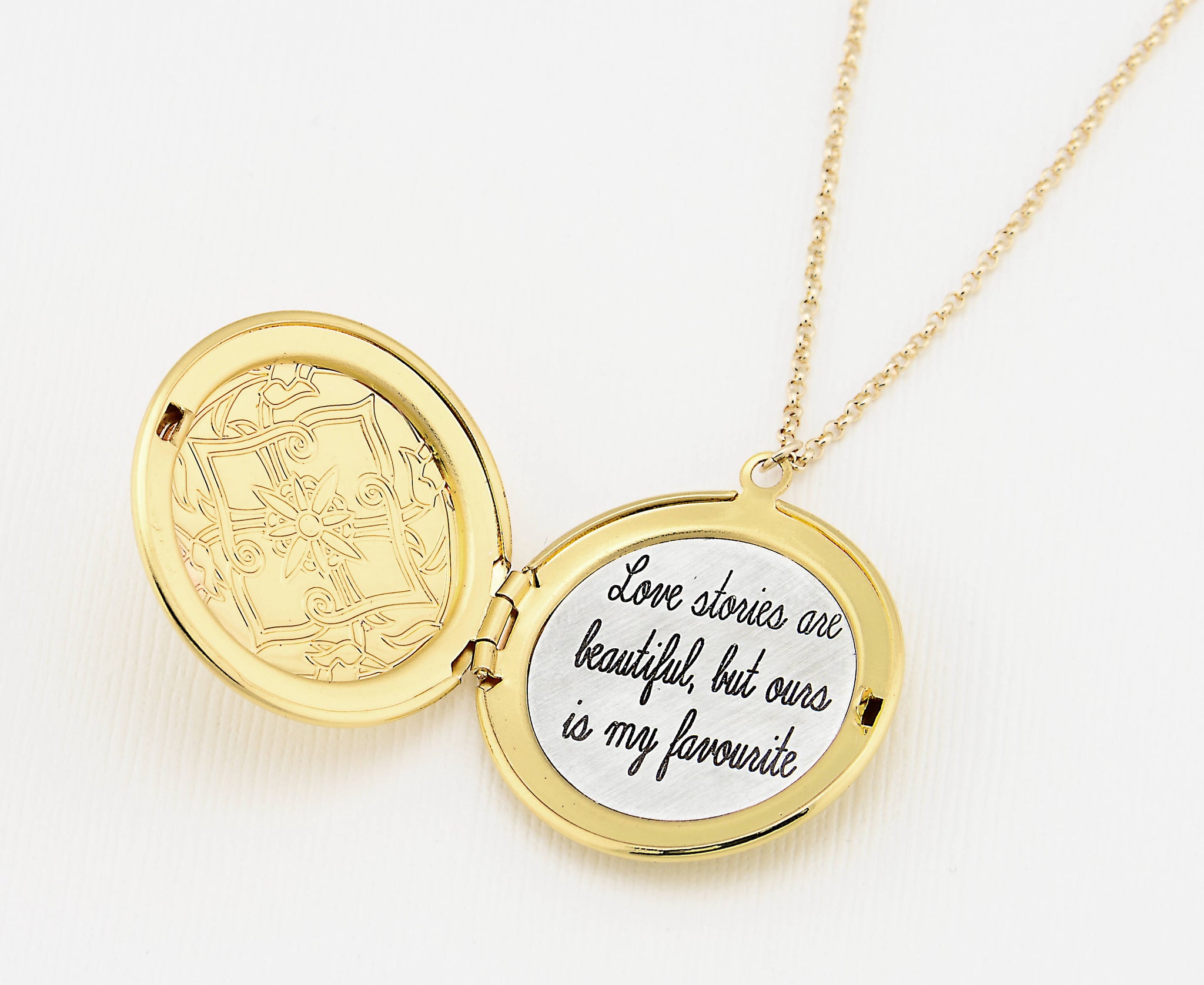 Gold Locket Necklace