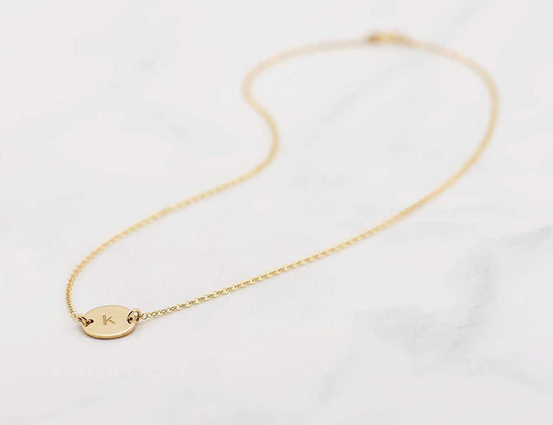 K Initial Necklace