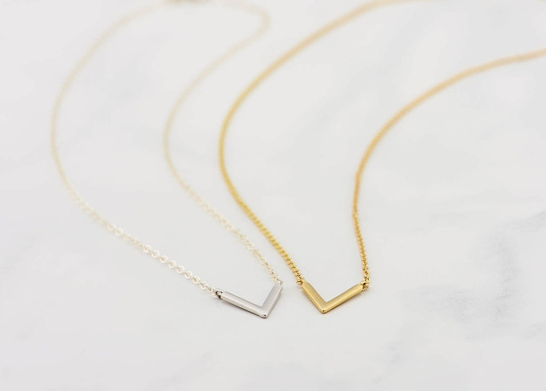 V Pendant Necklace