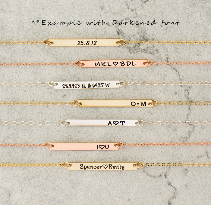 Bar Necklace Set