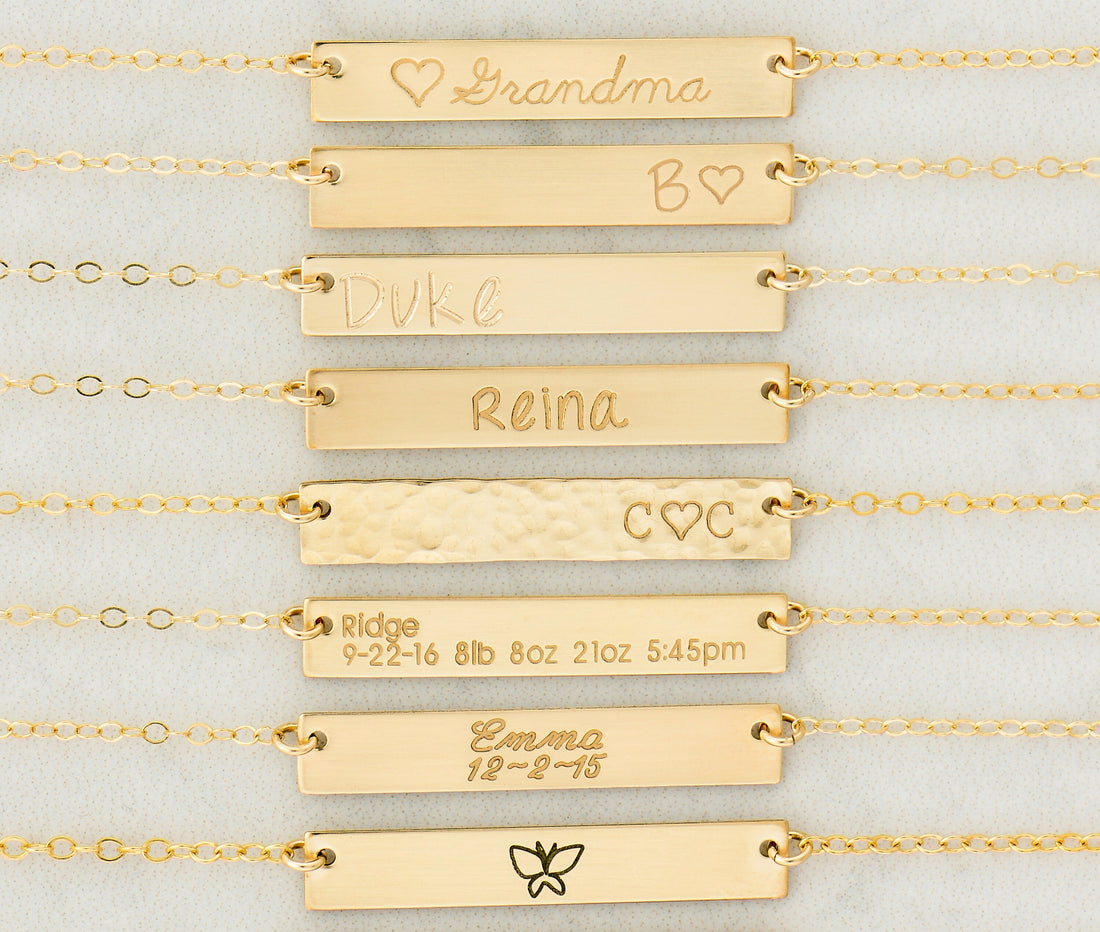 Bar Necklace Bridesmaid