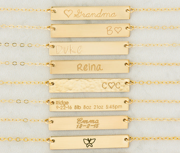 Bar Necklace Bridesmaid