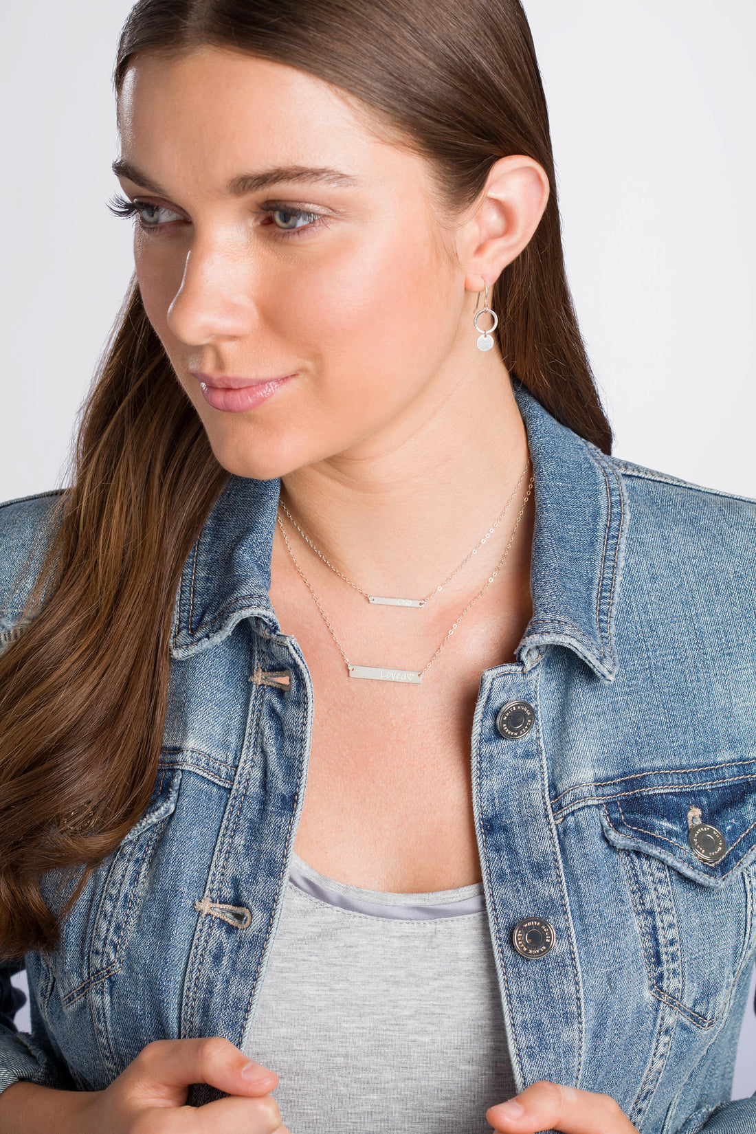 Engraved Bar Name Necklace