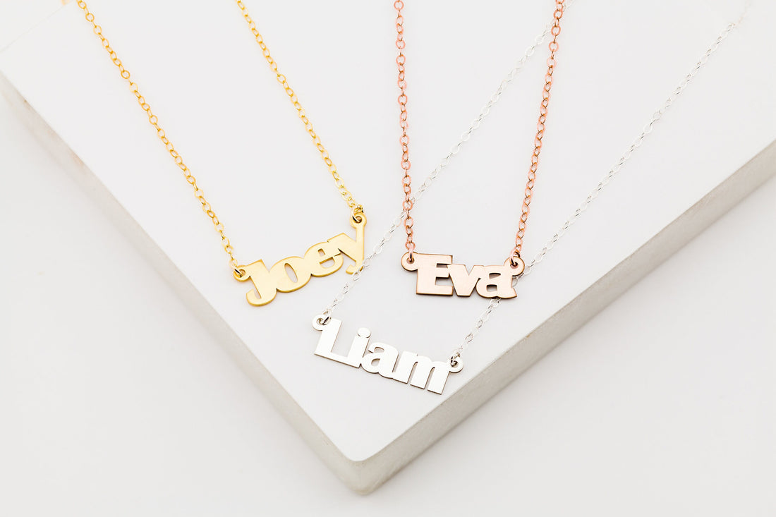 Custom Name Necklaceâ Dainty