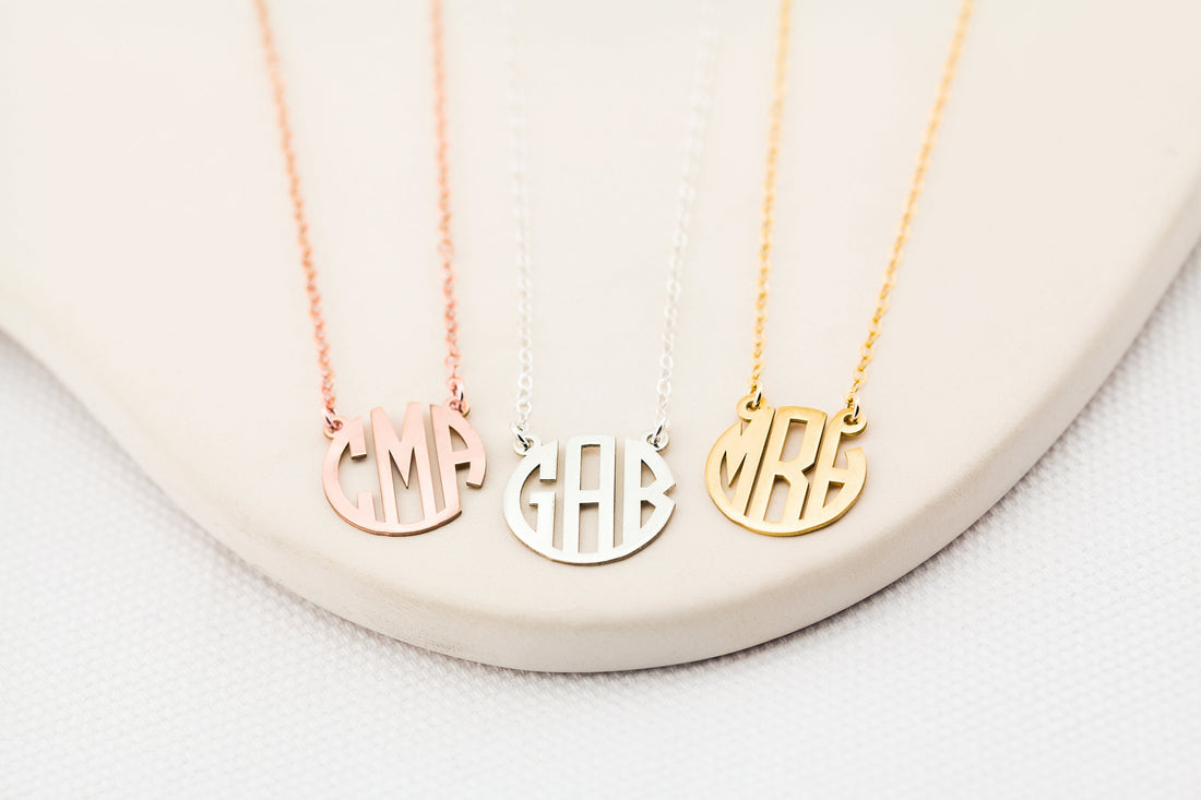 Circle Monogram Necklace