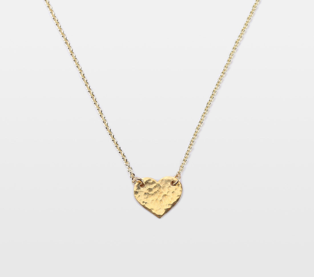 Hammered Heart Necklace