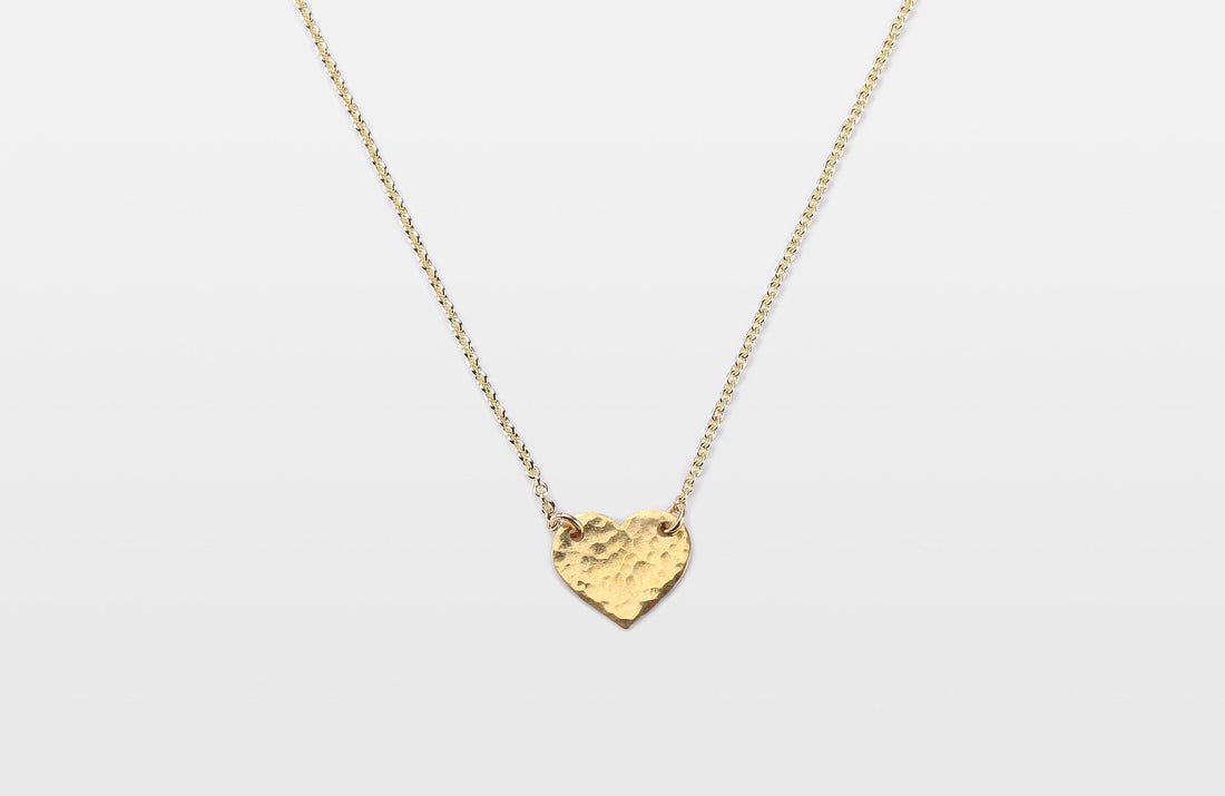 Hammered Heart Necklace