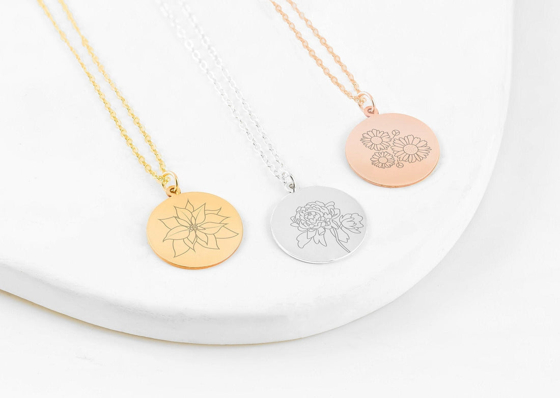 Birth Flower Necklace
