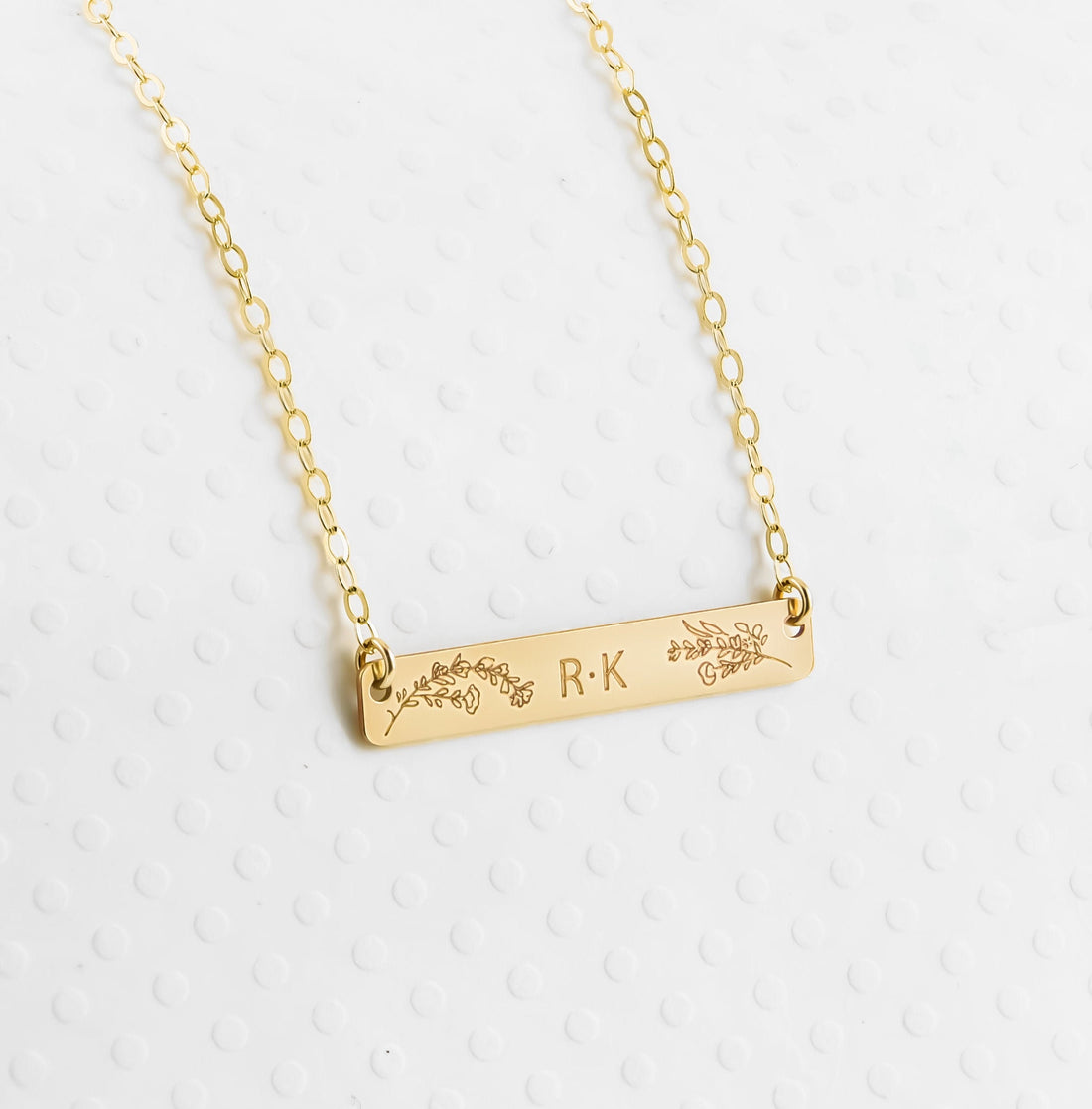 Flower Bar Necklace