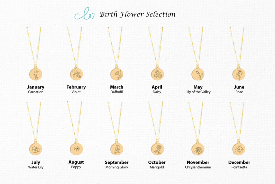 Birth Flower Necklace