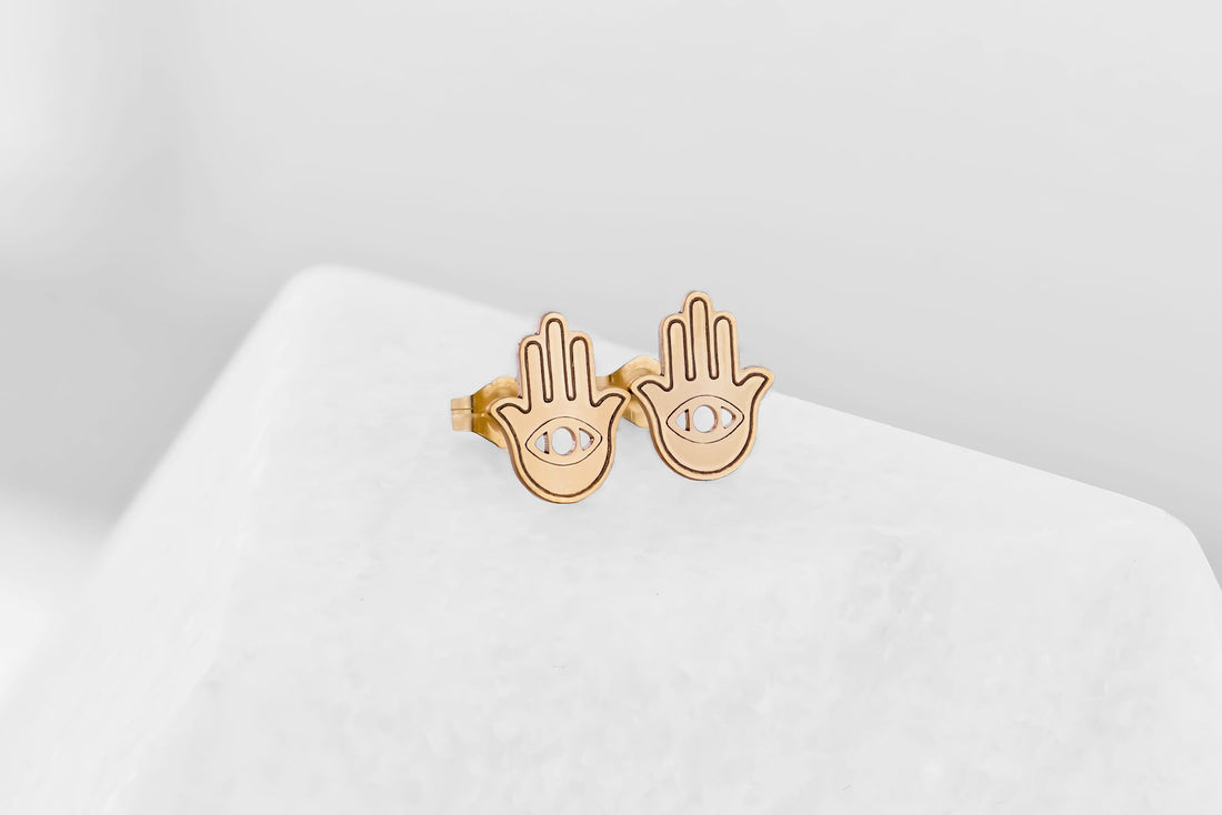 Hamsa Stud Earrings
