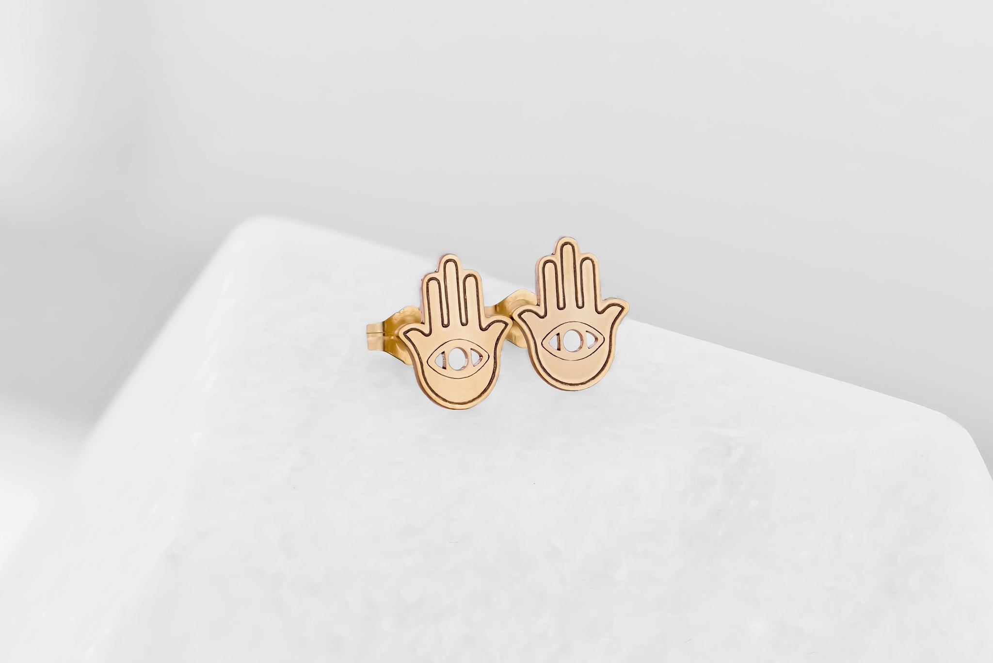 Hamsa Stud Earrings