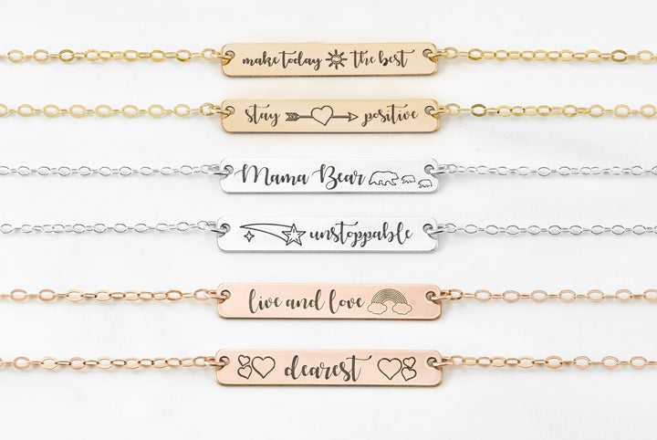 Bar Necklace Custom