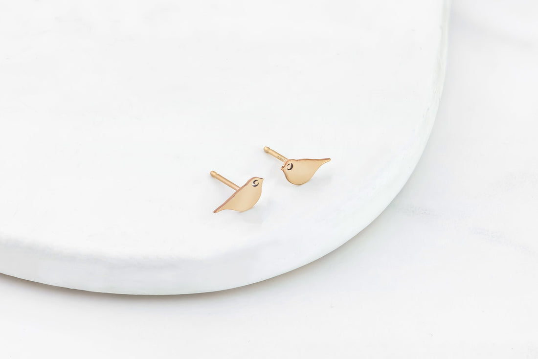 Bird Stud Earrings